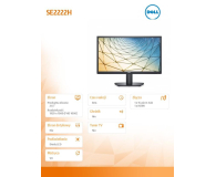 Dell 21.5'' SE2222H 210-AZKU Czarny - 1468309 - zdjęcie 8
